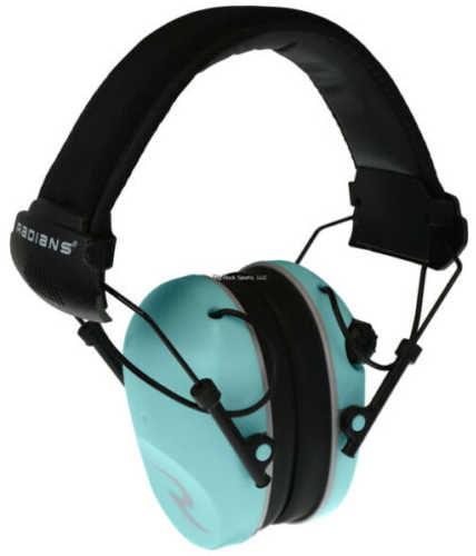 Radians R3200 Dual Mic Electronic Earmuff Aqua/Gray Model: R3220ECS